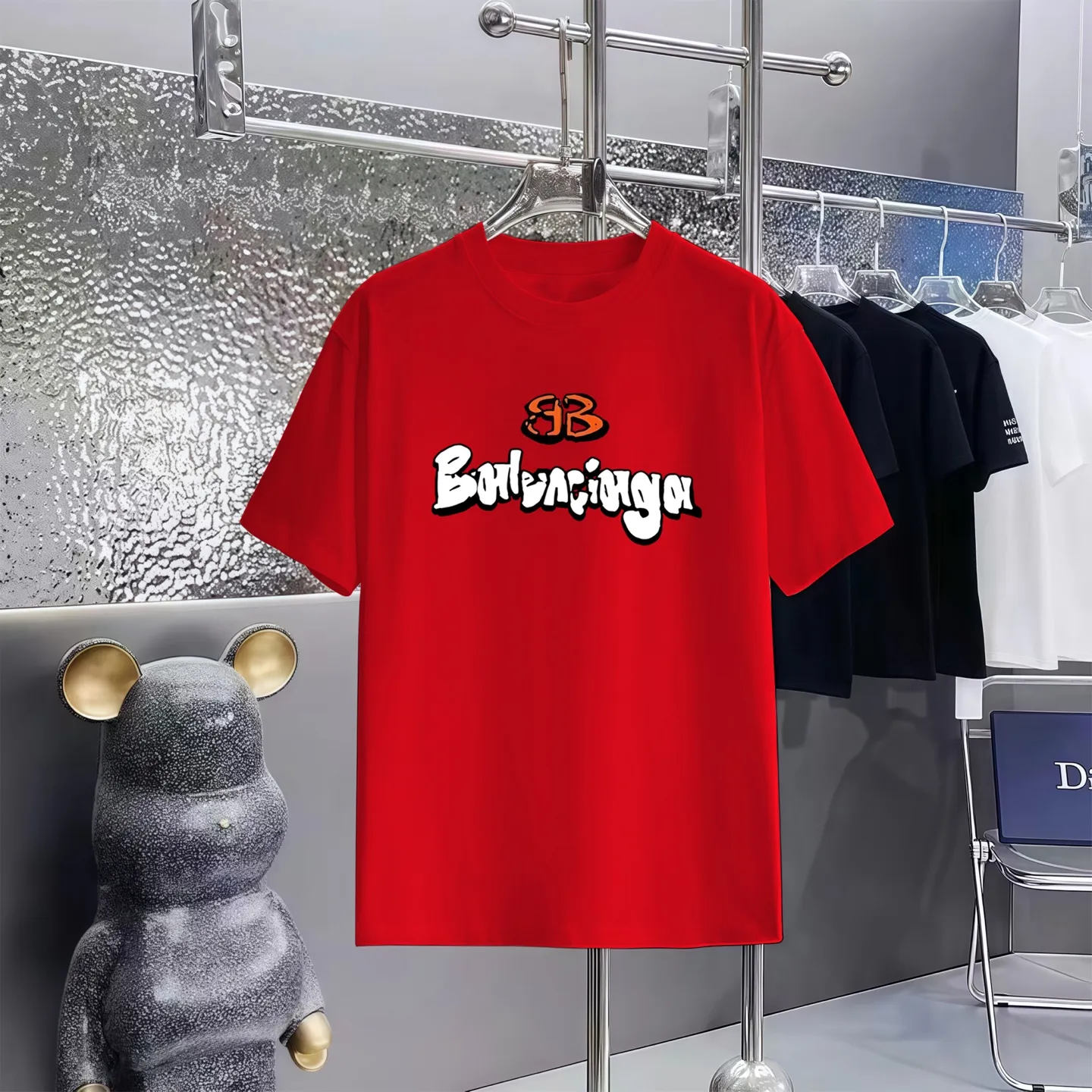 Balenciaga T 1:1 300 1×1 Same Style logo OS 200 ：Black，White， ，Red， Gray Size：XS-L